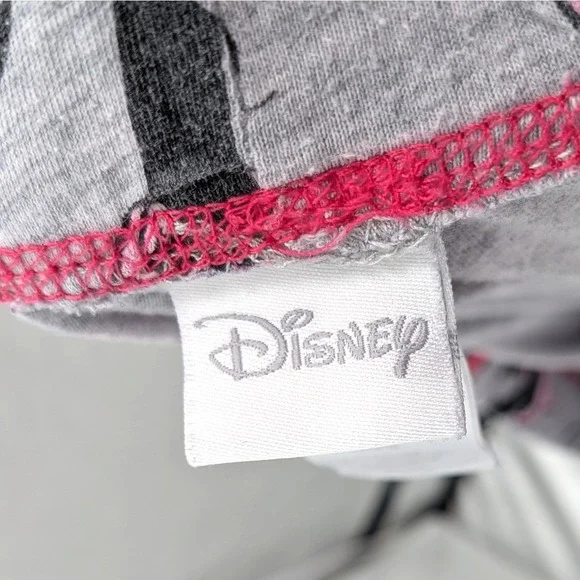 Disney‎ Minnie Mouse Pajama Pants Womens XL Gray Pink Lounge Sleep Y2K Cozy - Picture 3 of 8